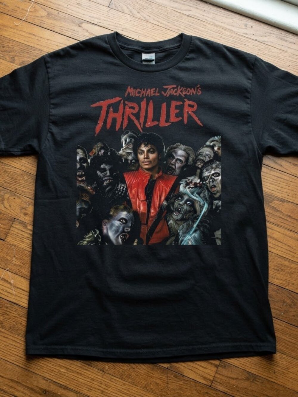 Michael Jackson Thriller Vintage King of Pop Horror Graphic T-Shirt